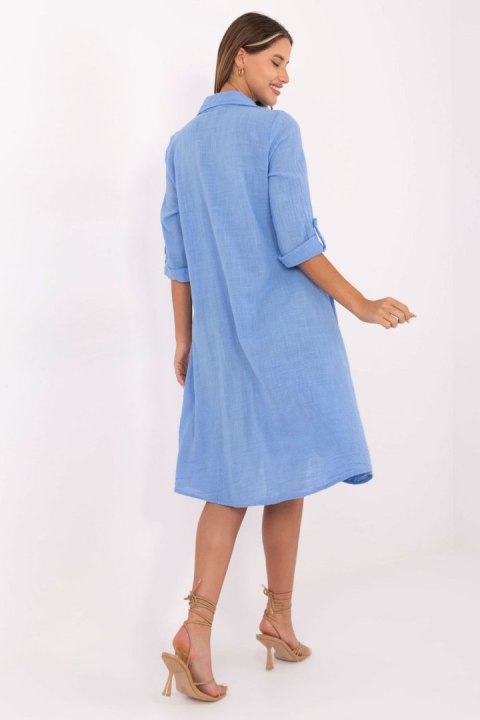 Sukienka Model TW-SK-BI-2021399.54 Blue - Och Bella Sukienka Model TW-SK-BI-2021399.54 Blue - Och Bella