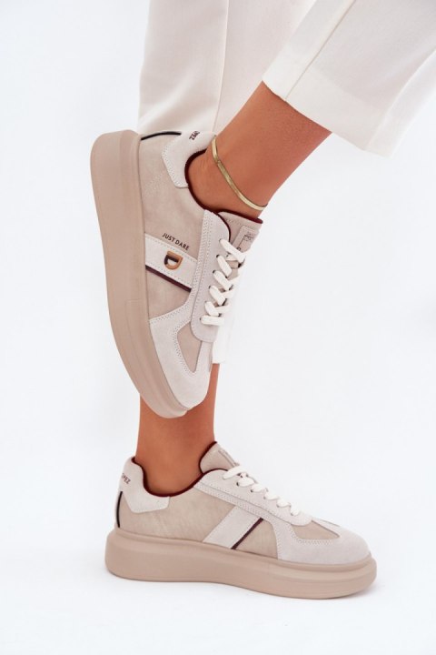 Buty Sportowe Model Daniel Lopez SS2D4003 Beige - Step in style Buty Sportowe Model Daniel Lopez SS2D4003 Beige - Step in style