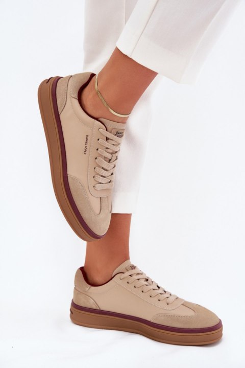 Buty Sportowe Model Daniel Lopez SS2D4007 Beige - Step in style Buty Sportowe Model Daniel Lopez SS2D4007 Beige - Step in style