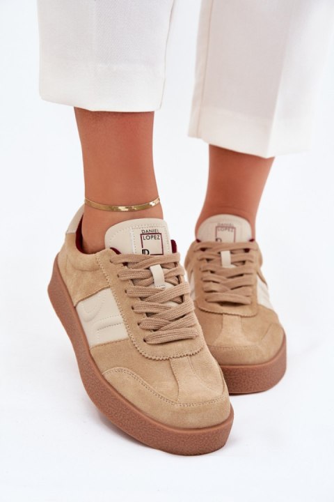 Buty Sportowe Model Daniel Lopez SS2D4022 Beige - Step in style Buty Sportowe Model Daniel Lopez SS2D4022 Beige - Step in style