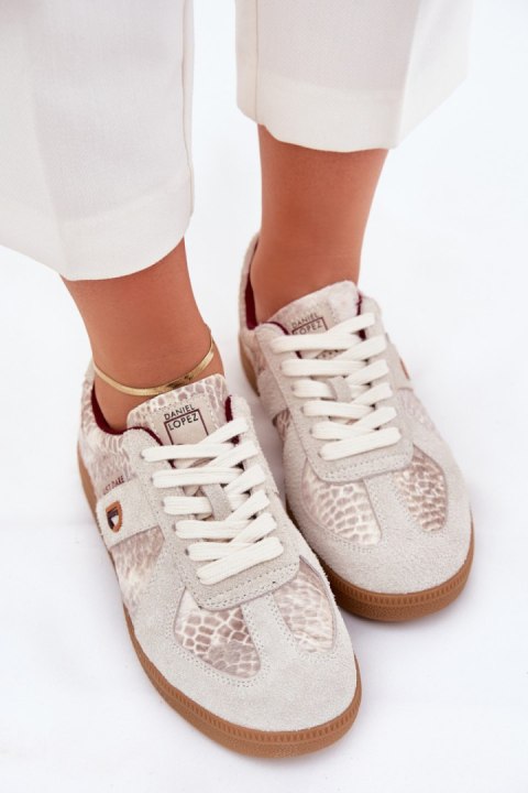 Buty Sportowe Model Daniel Lopez SS2D4032 Beige Wzór - Step in style Buty Sportowe Model Daniel Lopez SS2D4032 Beige Wzór - Step in style