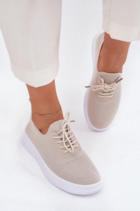 Buty Sportowe Model Kalyra NB722 Beige - Step in style Buty Sportowe Model Kalyra NB722 Beige - Step in style