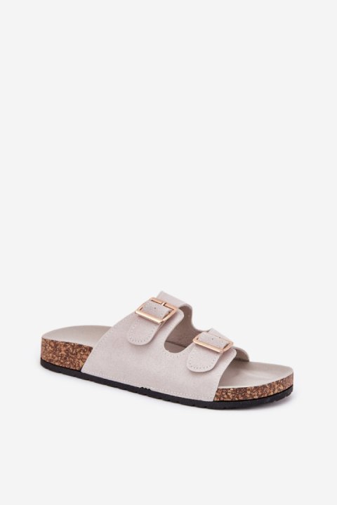 Sandał Klapki Model Lunera 7902 Grey - Step in style Sandał Klapki Model Lunera 7902 Grey - Step in style