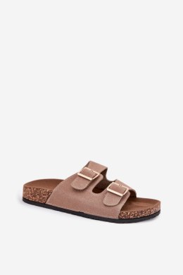 Sandał Klapki Model Lunera 7919 Khaki - Step in style