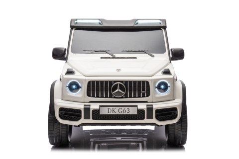 LEAN CARS Auto Na Akumulator Mercedes G63 XXL Biały 4x4 LEAN CARS Auto Na Akumulator Mercedes G63 XXL Biały 4x4