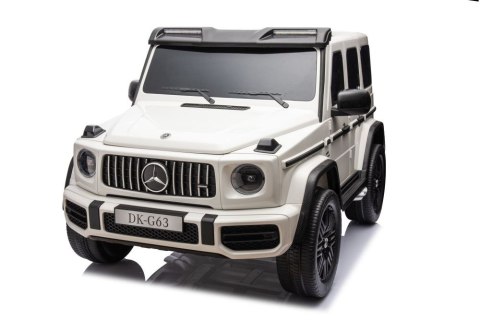LEAN CARS Auto Na Akumulator Mercedes G63 XXL Biały 4x4 LEAN CARS Auto Na Akumulator Mercedes G63 XXL Biały 4x4