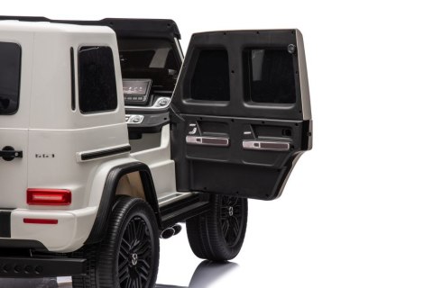 LEAN CARS Auto Na Akumulator Mercedes G63 XXL Biały 4x4 LEAN CARS Auto Na Akumulator Mercedes G63 XXL Biały 4x4