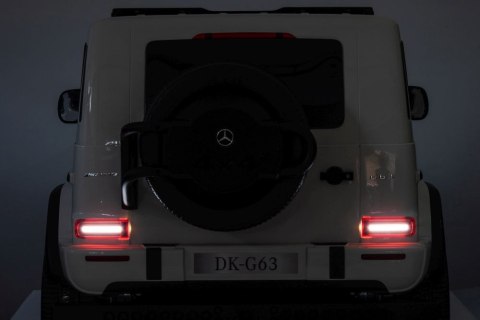 LEAN CARS Auto Na Akumulator Mercedes G63 XXL Biały 4x4 LEAN CARS Auto Na Akumulator Mercedes G63 XXL Biały 4x4