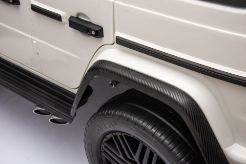 LEAN CARS Auto Na Akumulator Mercedes G63 XXL Biały 4x4 LEAN CARS Auto Na Akumulator Mercedes G63 XXL Biały 4x4