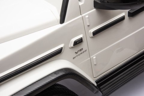 LEAN CARS Auto Na Akumulator Mercedes G63 XXL Biały 4x4 LEAN CARS Auto Na Akumulator Mercedes G63 XXL Biały 4x4