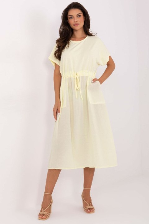 Sukienka Model TW-SK-BI-6-2041.89 Light Yellow - Och Bella Sukienka Model TW-SK-BI-6-2041.89 Light Yellow - Och Bella