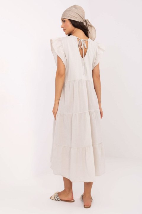 Sukienka Model TW-SK-BI-6-2172.96 Light Beige - Och Bella Sukienka Model TW-SK-BI-6-2172.96 Light Beige - Och Bella