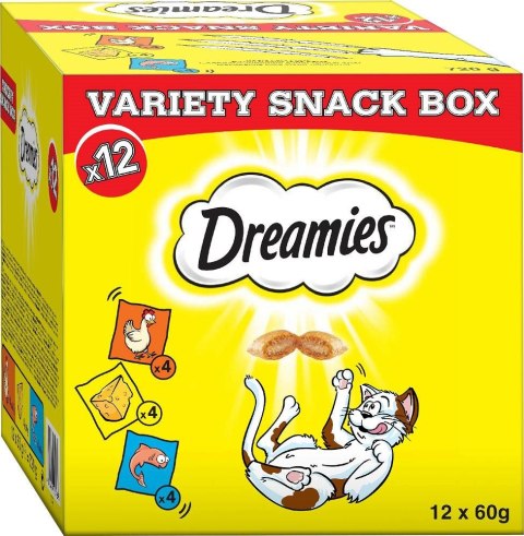 Dreamies DREAMIES Variety Snack Box - przysmak dla kota - 12x60 g Dreamies DREAMIES Variety Snack Box - przysmak dla kota - 12x60 g