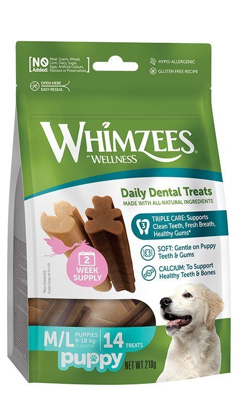 WHIMZEES WHIMZEES Gryzak dentystyczny dla szczeniąt rozm. M/L 14szt WHIMZEES WHIMZEES Gryzak dentystyczny dla szczeniąt rozm. M/L 14szt