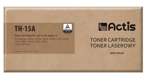 ACTIS Actis TH-15A Toner (zamiennik HP 15A C7115A, Canon EP-25; Standard; 2500 stron; czarny) ACTIS Actis TH-15A Toner (zamiennik HP 15A C7115A, Canon EP-25; Standard; 2500 stron; czarny)
