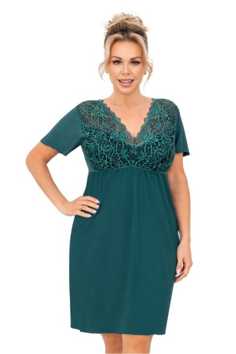 Koszulka nocna Koszula Nocna Model Melania Plus Size Green - Donna Koszulka nocna Koszula Nocna Model Melania Plus Size Green - Donna