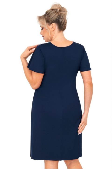 Koszulka nocna Koszula Nocna Model Melania Plus Size Navy - Donna Koszulka nocna Koszula Nocna Model Melania Plus Size Navy - Donna