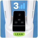 LEAN Toys Wentylator Bezłopatkowy Podłogowy Oscylacja Timer Wyświetlacz LCD PILOT