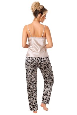 Piżama Damska Model Sheila Long Beige - Donna