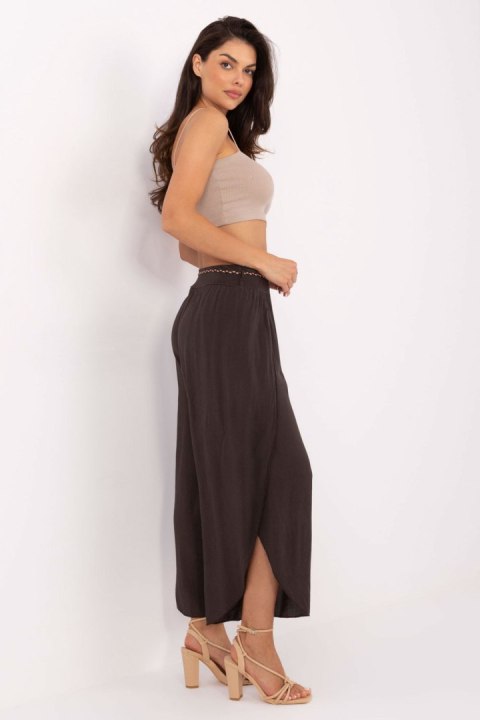 Spodnie Damskie Model TW-SP-BI-81378.24P Dark Brown - Och Bella Spodnie Damskie Model TW-SP-BI-81378.24P Dark Brown - Och Bella