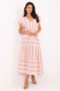 Sukienka Model TW-SK-BI-28760.97 White/Pink - Och Bella