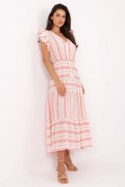Sukienka Model TW-SK-BI-28760.97 White/Pink - Och Bella
