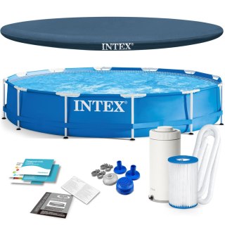Basen ogrodowy stelażowy 366 x 76 cm 10w1 INTEX 28212 INTEX