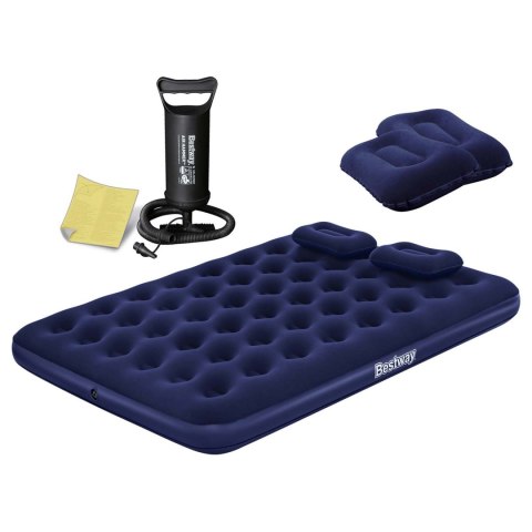 Materac dmuchany 203x152x22 cm z pompką tłokową Bestway 67374 Bestway