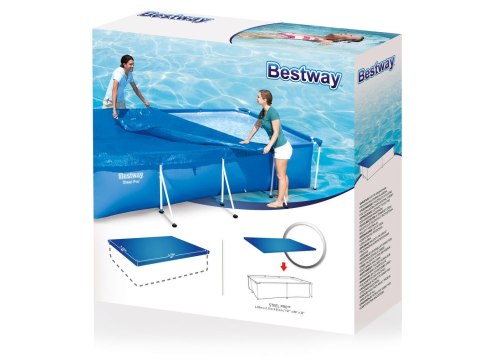 Pokrywa do basenu stelażowego 400 x 211 cm Bestway 58107 Bestway Pokrywa do basenu stelażowego 400 x 211 cm Bestway 58107 Bestway