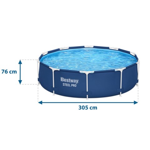 Basen ogrodowy stelażowy 305 x 76 cm 8w1 Bestway 56679 Bestway