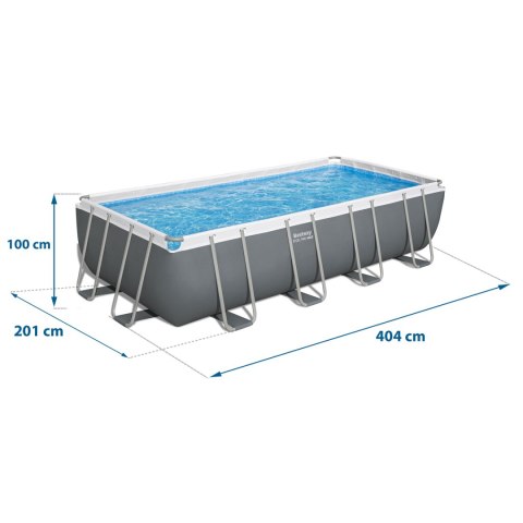 Basen ogrodowy stelażowy 404 x 201 x 100 cm 10w1 56442 Bestway Bestway