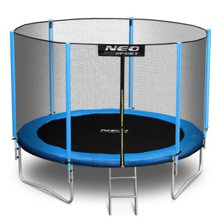Trampolina ogrodowa 8ft/252cm siatka zewnętrzna i drabinką Neo-Sport