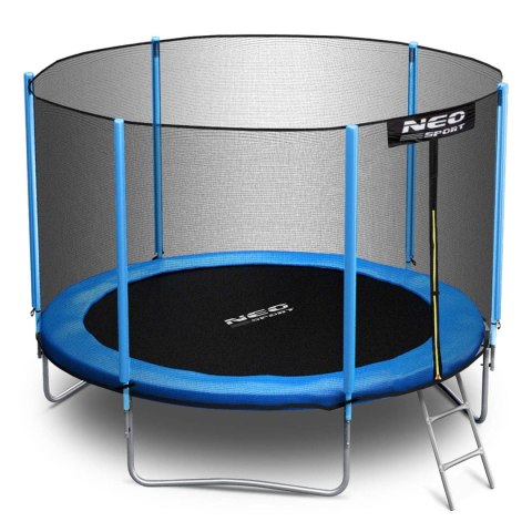 Trampolina ogrodowa 8ft/252cm siatka zewnętrzna i drabinką Neo-Sport