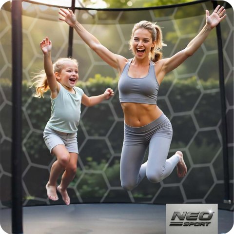 Trampolina ogrodowa 10ft/312cm z siatką wewnętrzną i drabinką Neo-Sport Neo-Sport