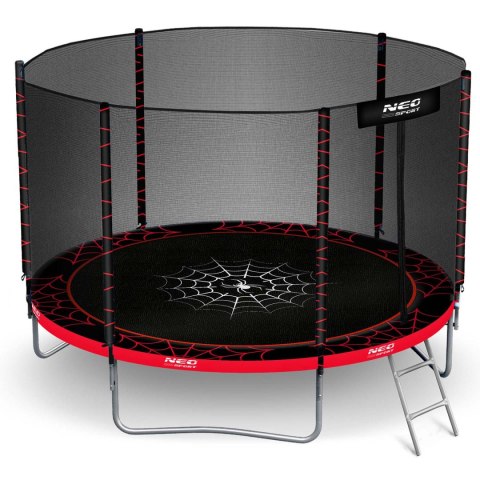 Trampolina ogrodowa 10ft/312cm z siatką zewnętrzną i drabinką Neo-Sport Neo-Sport Trampolina ogrodowa 10ft/312cm z siatką zewnętrzną i drabinką Neo-Sport Neo-Sport