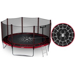 Trampolina ogrodowa 12ft/374cm z siatką zewnętrzną i drabinką Neo-Sport Neo-Sport