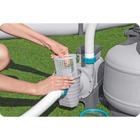 Pompa piaskowa do basenów 11355 L/h Bestway 58486 + tabletki multifunkcyjne Bestway Pompa piaskowa do basenów 11355 L/h Bestway 58486 + tabletki multifunkcyjne Bestway