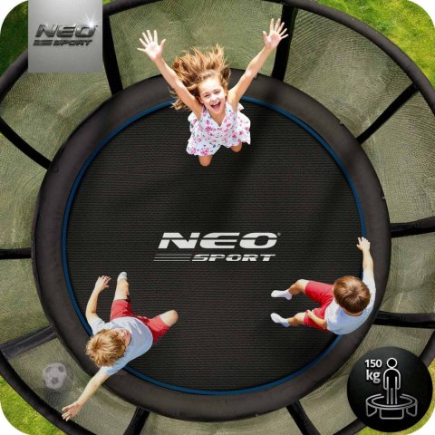 Trampolina ogrodowa 10ft/312cm z siatką zewnętrzną i drabinką Neo-Sport Neo-Sport