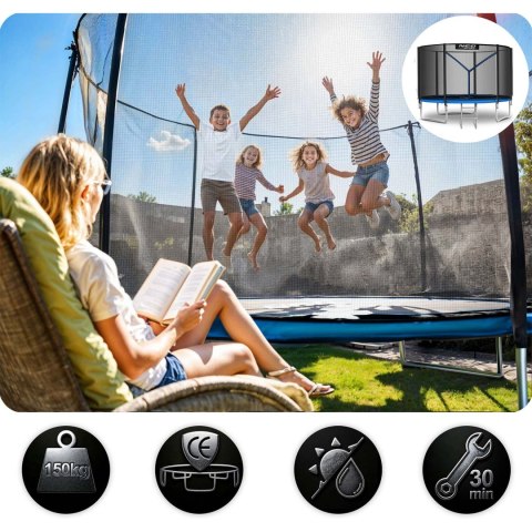 Trampolina ogrodowa 10ft/312cm z siatką zewnętrzną i drabinką Neo-Sport Neo-Sport
