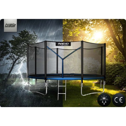 Trampolina ogrodowa 10ft/312cm z siatką zewnętrzną i drabinką Neo-Sport Neo-Sport
