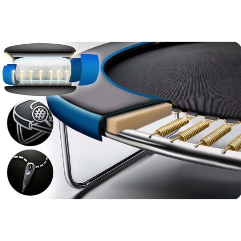 Trampolina ogrodowa 10ft/312cm z siatką zewnętrzną i drabinką Neo-Sport Neo-Sport