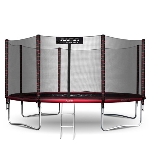 Trampolina ogrodowa 12ft/374cm z siatką zewnętrzną i drabinką Neo-Sport Neo-Sport