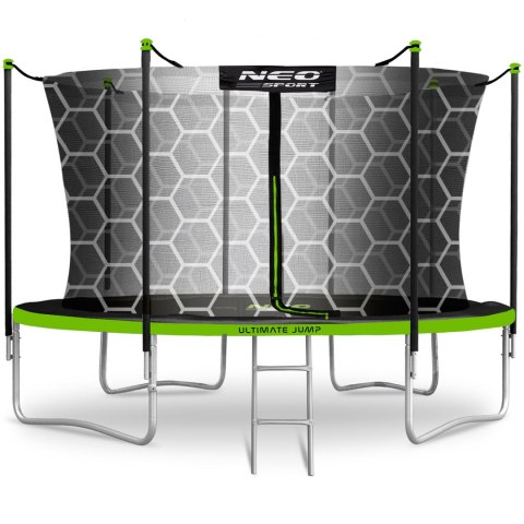 Trampolina ogrodowa 13ft/404cm z siatką wewnętrzną i drabinką Neo-Sport Neo-Sport