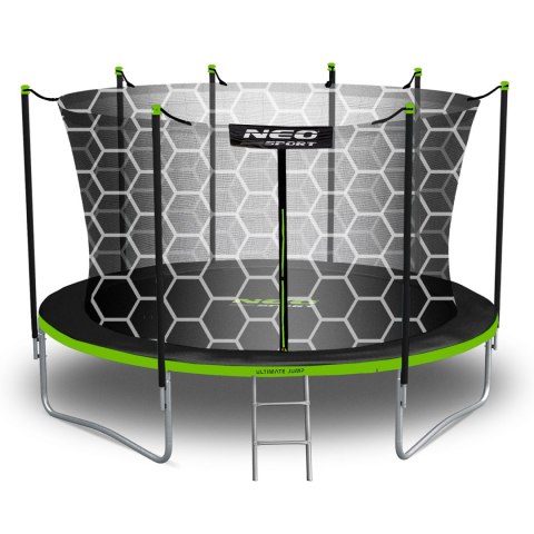 Trampolina ogrodowa 13ft/404cm z siatką wewnętrzną i drabinką Neo-Sport Neo-Sport