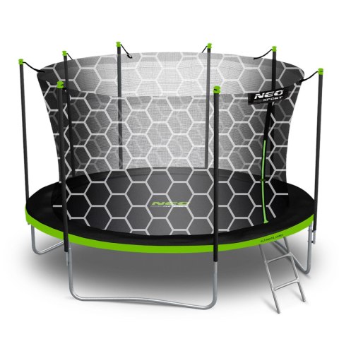 Trampolina ogrodowa 13ft/404cm z siatką wewnętrzną i drabinką Neo-Sport Neo-Sport