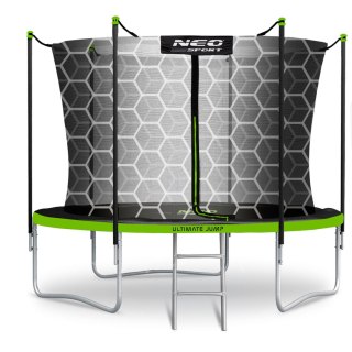 Trampolina ogrodowa 6ft/183cm z siatką wewnętrzną i drabinką Neo-Sport Neo-Sport