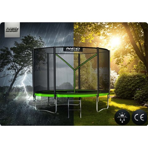 Trampolina ogrodowa 8ft/252cm z siatką zewnętrzną i drabinką Neo-Sport Neo-Sport