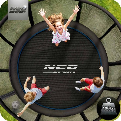 Trampolina ogrodowa 8ft/252cm z siatką zewnętrzną i drabinką Neo-Sport Neo-Sport