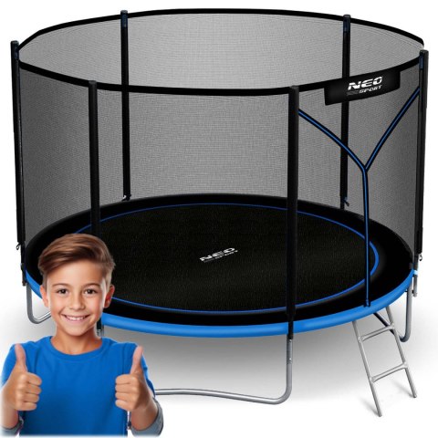Trampolina ogrodowa 8ft/252cm z siatką zewnętrzną i drabinką Neo-Sport Neo-Sport