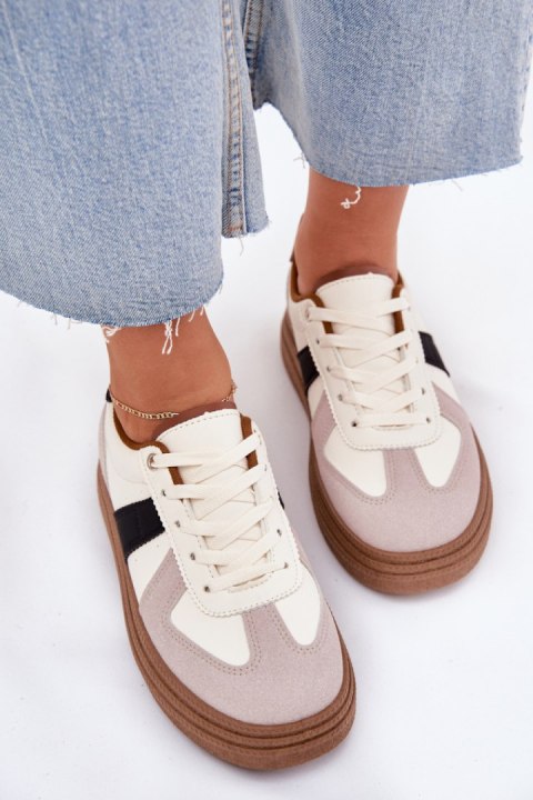 Buty Sportowe Model Dovina BL535P Beige - Step in style Buty Sportowe Model Dovina BL535P Beige - Step in style